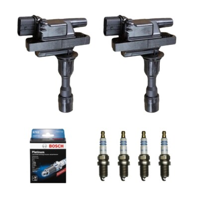 New Ignition Coil & Bosch Spark Plug Kit for 2001-2005 Mazda Miata 1.8L