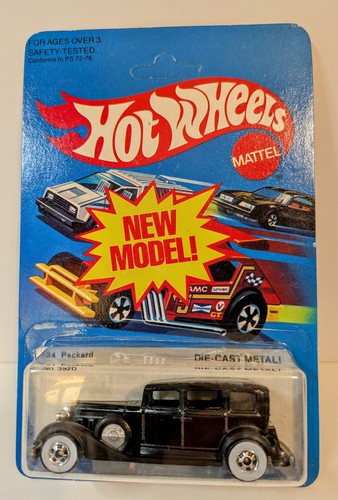 Hot Wheels 1981 '34 Packard No. 3920 UNPUNCHED MIT SCHUTZHÜLLE