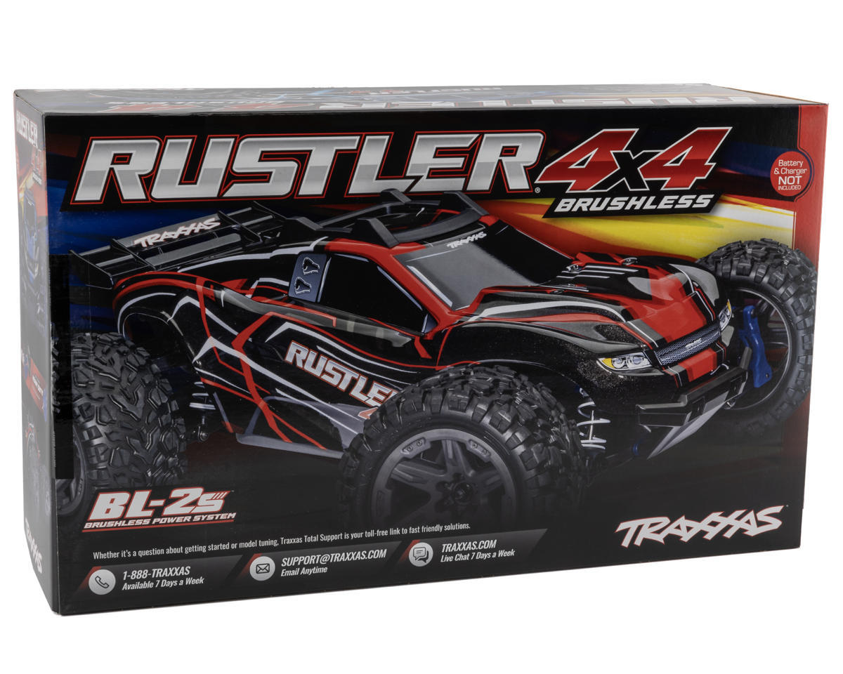 Traxxas Rustler 1/10 4X4 Brushless RTR Stadium Truck (Blue) [TRA67164-4-BLUE]