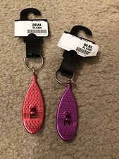 Paddle Keychain Keyring Bottle Opener Red Purple 2 For 1