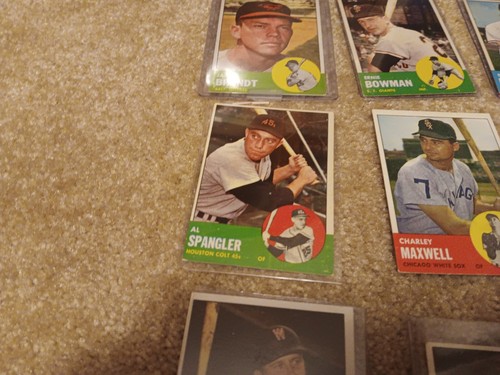 1963 TOPPS BASEBALL LOT 12 CARDS EXMT-NM #53,57,61,65,77,86,89,90,94,95,96, & 98 - Picture 8 of 13
