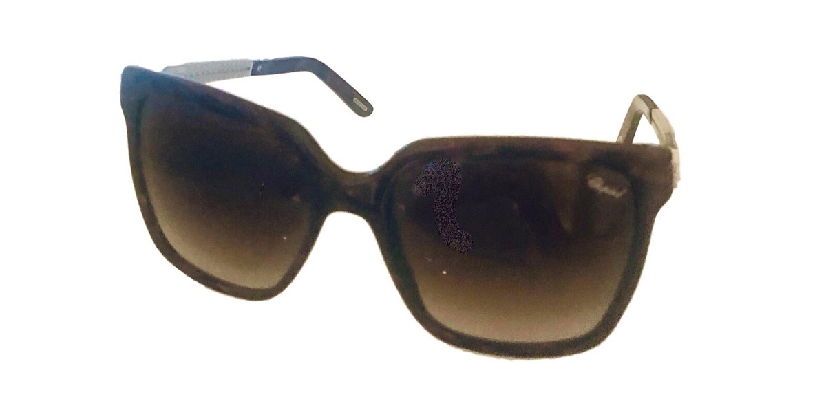 Chopard Women Purple Gold Soft Square Plastic Sunglass 