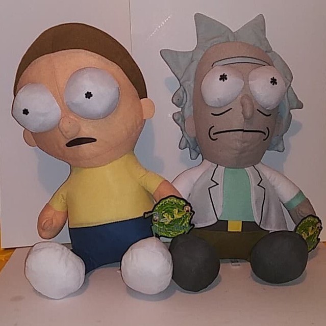 Giant 18” Rick And Morty Toy Factory Plushes NWT eBay
