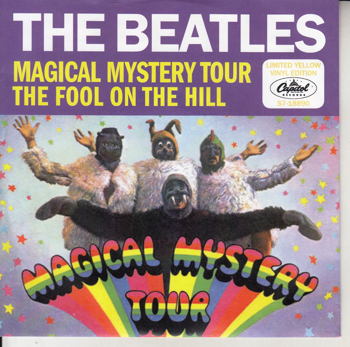 THE BEATLES Magical mystery tour PICTURE SLEEVE YELLOW VINYL