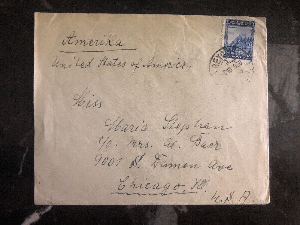 1930 German Embassy Istanbul Turkey Diplomatic Cover To USA