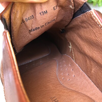 JOHNSTON & MURPHY Leather Oxford Dress Shoes Mens 13 M Brown 20-9403 Barely Used JOHNSTON & MURPHY Leather Oxford Dress Shoes Mens 13 M Brown  main image 4