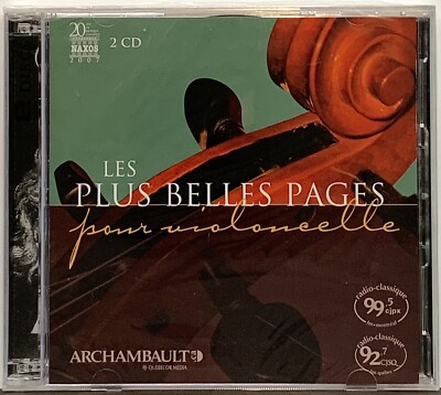 Les Plus Belles Pages Pour Violoncelle CD 2-Disc Set 26 Tracks 2007 Import