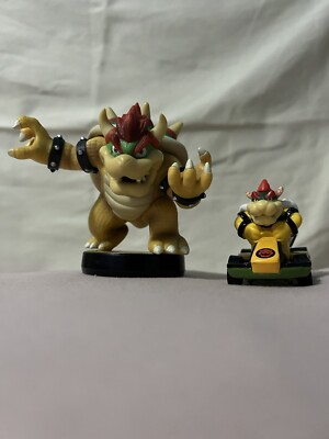 Nintendo amiibo Figure: Bowser (Super Mario Bros. Series) + Hot Wheels Bowser