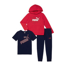 PUMA Little Boys 3-pc. Pant Set Size 4 Medium Red