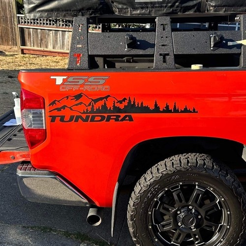 Compatible With Toyota Tundra Side Bed VINYL DECAL STICKER GRAPHIC KIT