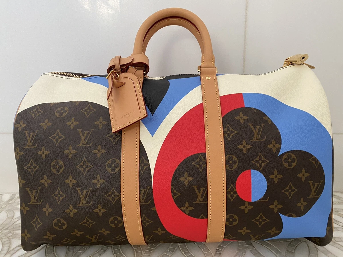 LOUIS VUITTON AUTHENTIC MONOGRAM GAME ON BANDOULIERE KEEPALL 45 - NEW!! SOLD OUT