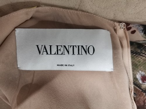 AUTH Valentino butterfly floral printed silk Dress IT 42 - Picture 2 of 22