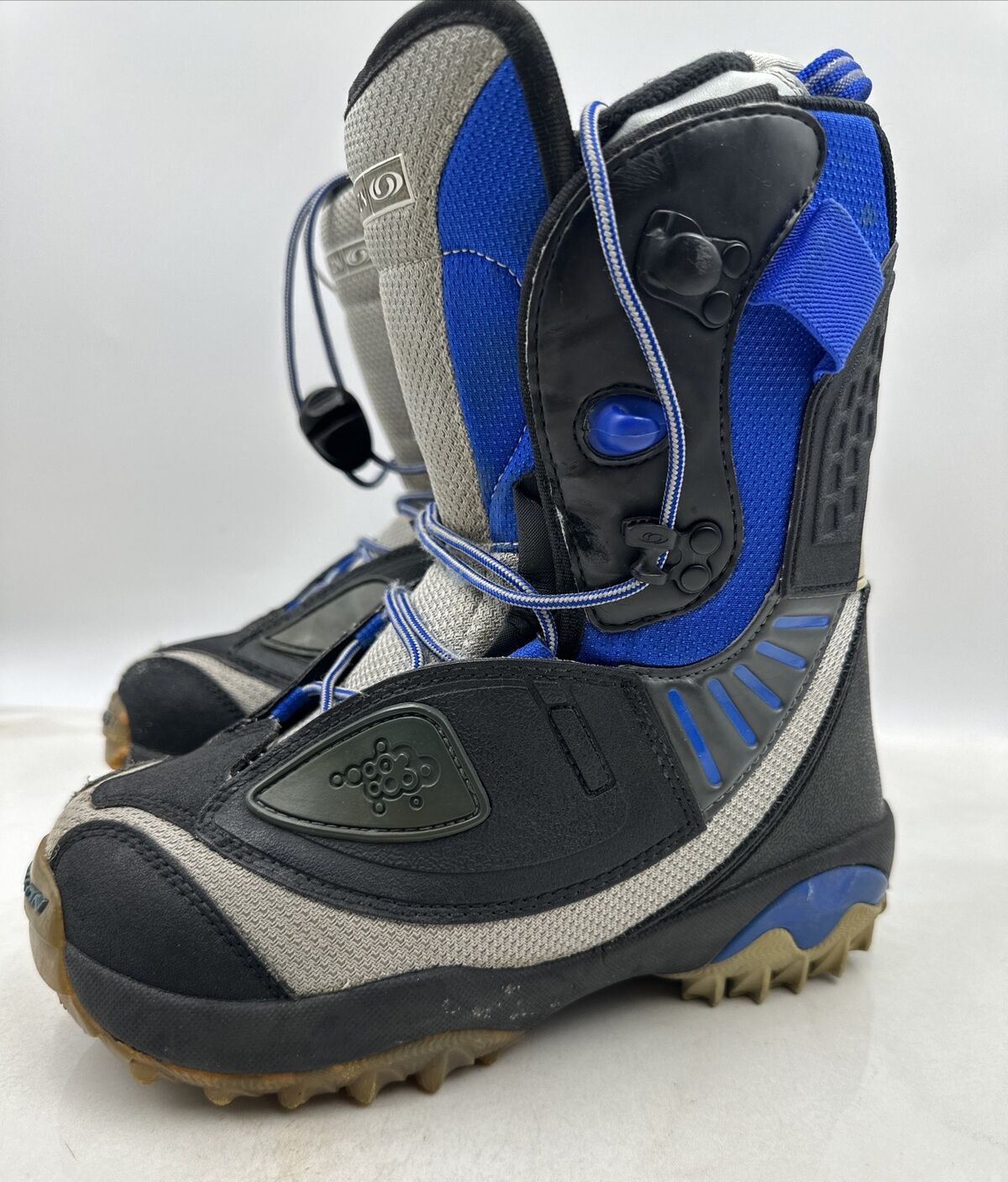 Scarponi da sci Salomon donna taglia 7 blu rubino 3D snowboard customfit 3D