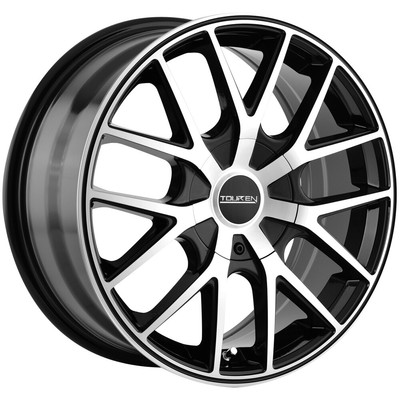 Touren TR60 20x8.5 5x108/5x4.5'' +40mm Black/Machined Wheel Rim 20'' Inch