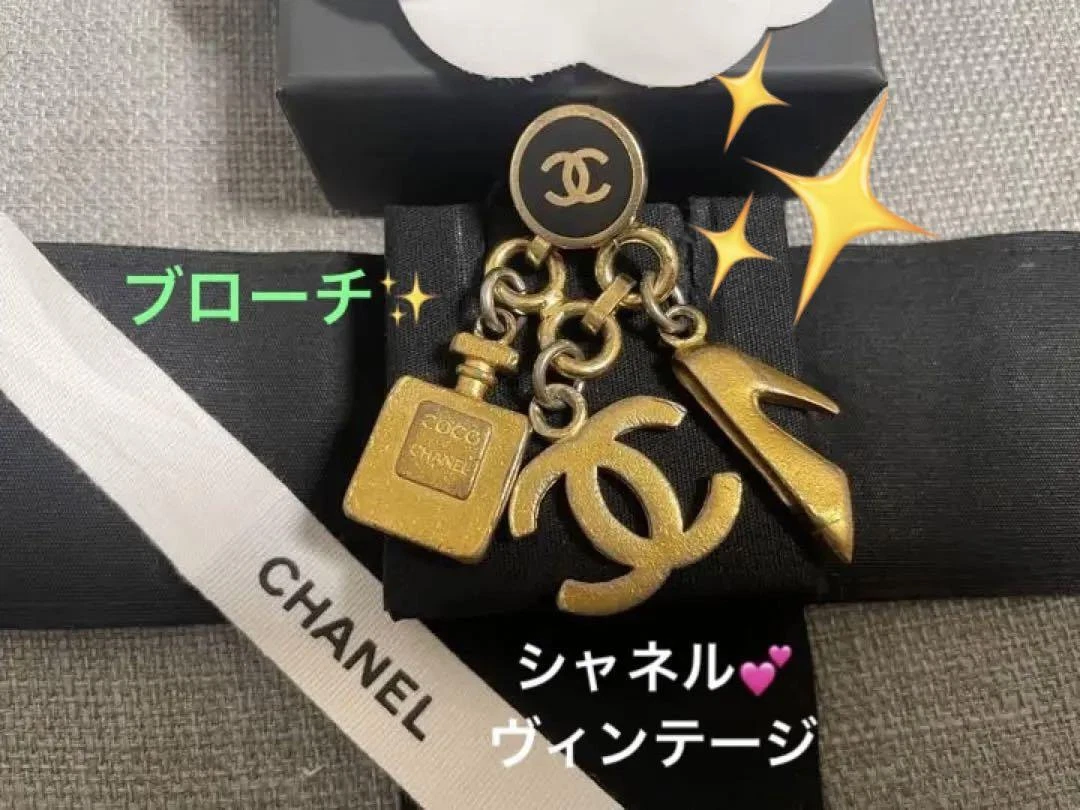 Rare Vintage Chanel Cocomark High Heel Perfume Brooch #OMEUKW