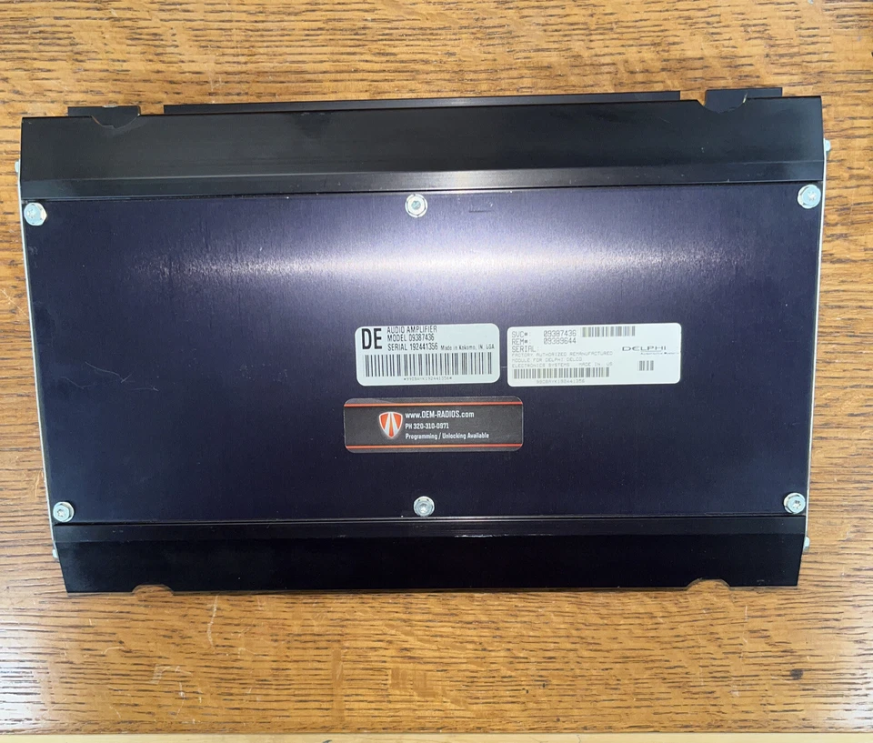 Amplificador de áudio estéreo rádio Cadillac Sevilha 2000-2004 9387436 09387436 - Imagem 4 de 4