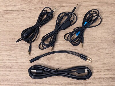 Cable/mic ONLY Logitech G Pro X headset 3.5mm inline mute volume