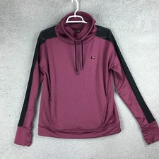 Under Armour Loose Fit Long Sleeve High Neck Burgundy Sweatshirt MD