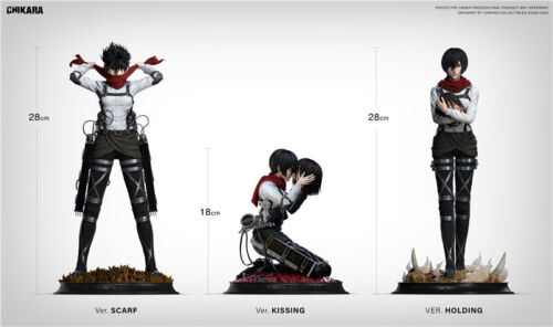 Mikasa Ackerman Resin CHIKARA STUDIO Statue Holding version 1/6 28cm - Picture 3 of 3