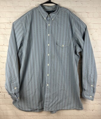 Polo Ralph Lauren Men’s Button Down Long Sleeve Shirt Size 2XL Tall 2XLT  Blue