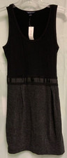 Banana Republic Women's Stretch Little Black Dress Sleeveless Knee Length  2