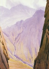 Scafells from Needle Gully Gable W Heaton Cooper print in 11 x 14 inch mount