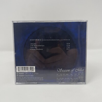 Esoteric - Subconscious Dissolution Into The Continuum (CD, 2009