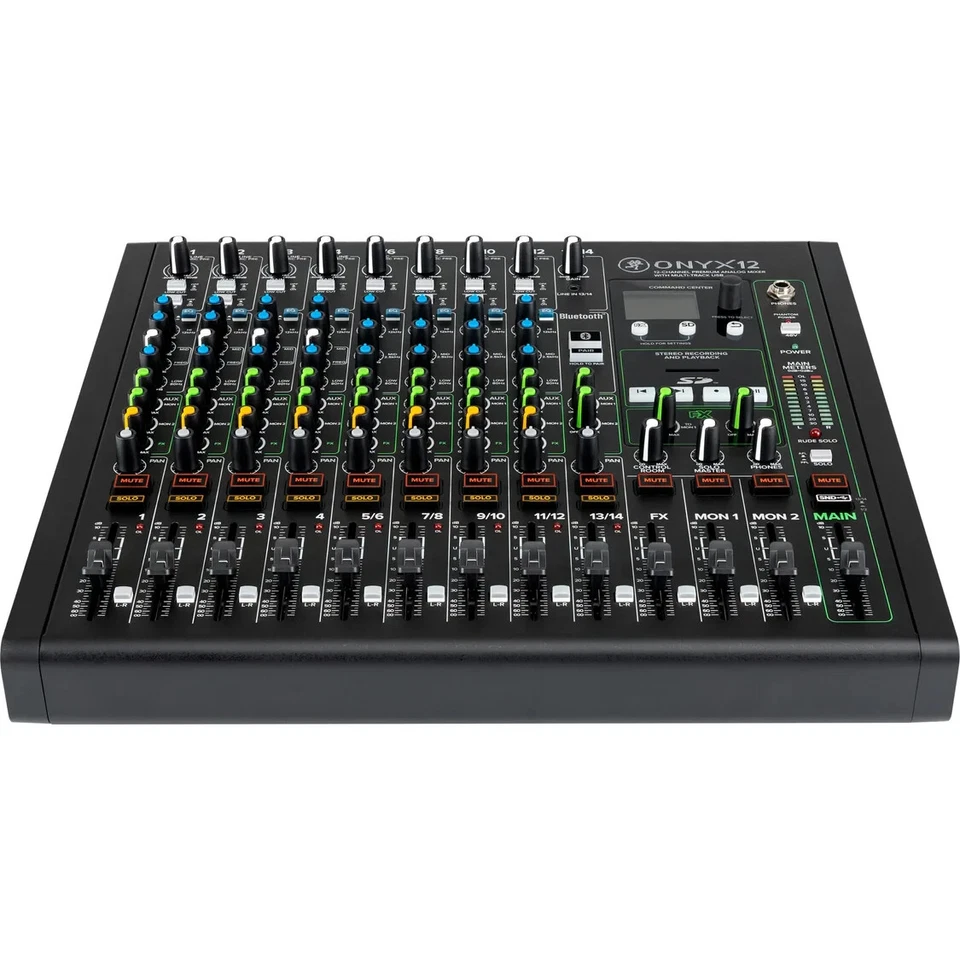 MACKIE Onyx12 12-Channel Analog Mixer with Multi-Track USB - New - Image 2 of 4