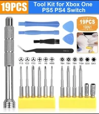 For Nintendo Switch SNES N64 NES Wii Triwing Screwdriver Repair Tool Kit 19 in 1