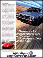 1983 Alfa Romeo GTV6 Vintage Advertisement Print Art Car Ad J356