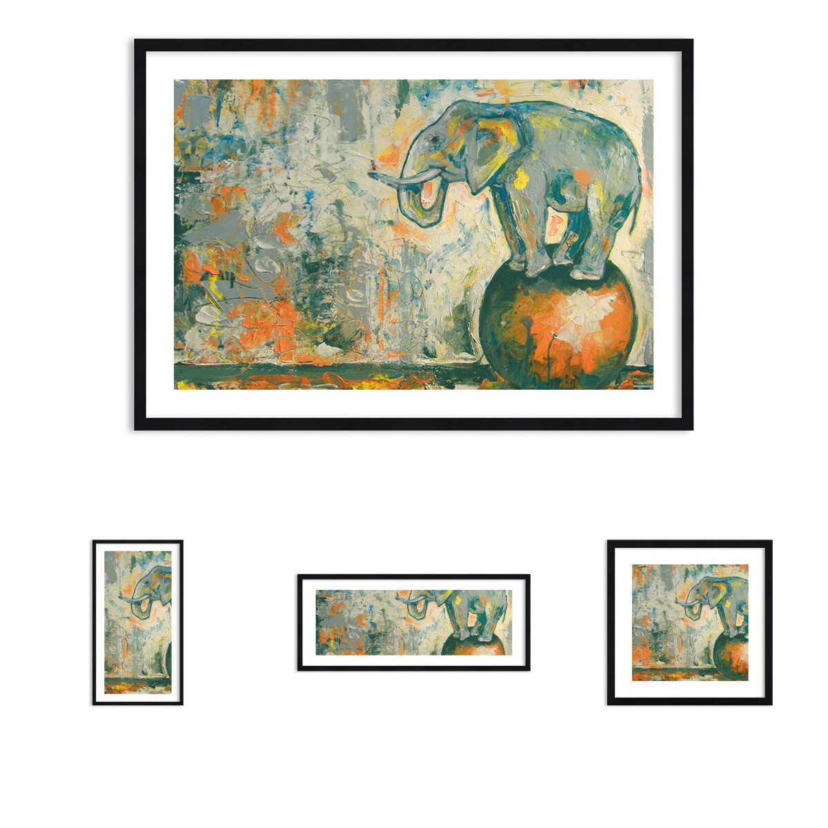 Immagine nel quadro-ELEFANTE astrazione 3566 de Immagine nel quadro-ELEFANTE astrazione 3566 de