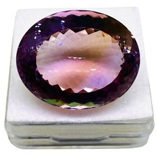 VVS 54.60 Cts Natural Ametrine 28x22mm Oval Cut Huge Untreated Loose Gemstone