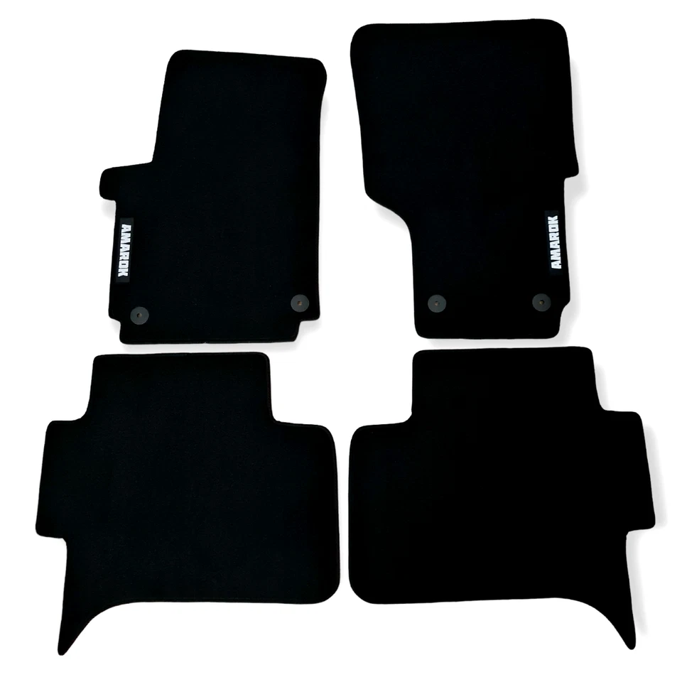 For Volkswagen Amarok OEM Quality Carpet Car Floor Mats 2010-2022 Velour Liners - Image 3 of 4