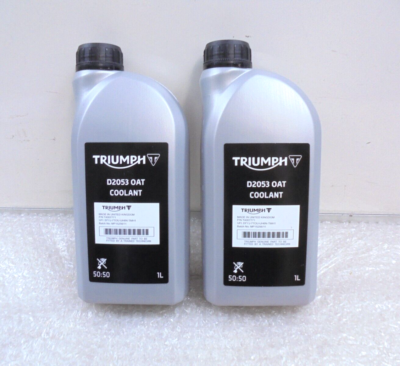 【O.T.C】 Genuine Triumph Motorcycle D2053 OAT Premix Coolant 2 Litres New