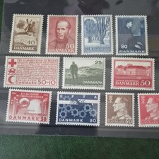 DANEMARK DANMARK LOT DE 11 TIMBRES  NEUFS 1965 - 1967 
