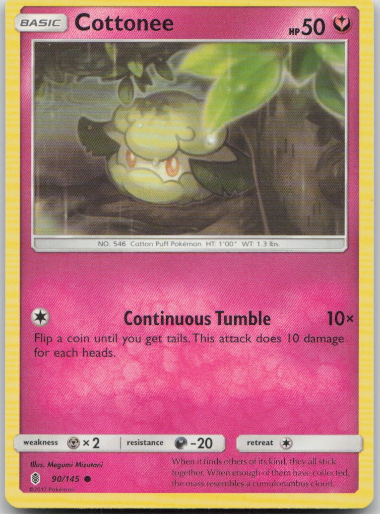 Cottonee 90/145 Guardians Rising Common Pokemon HP