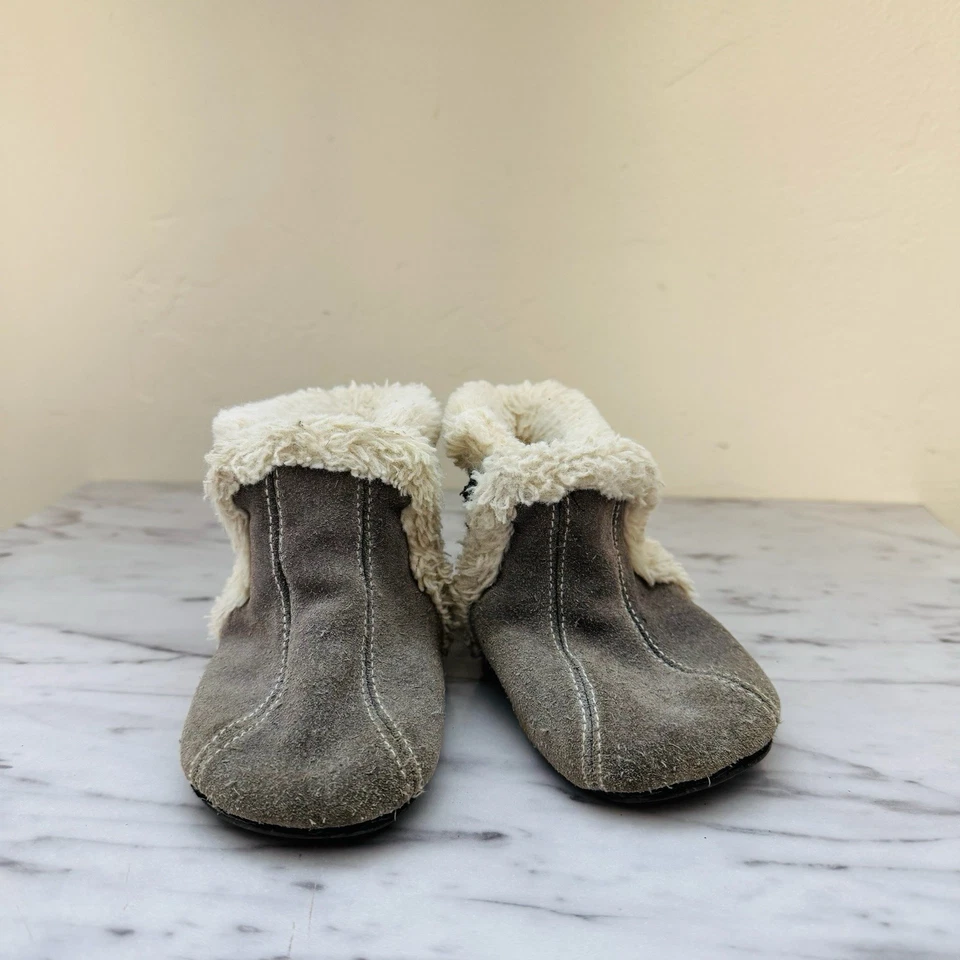 Botines Jack And Lily Gris Gamuza Forrados de Piel Infantil Talla 12 Meses Foto 2 de 4