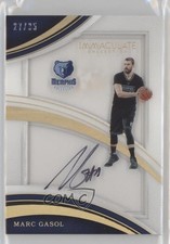 2016-17 Panini Immaculate Shadowbox Signatures 27/35 Marc Gasol #4 Auto i2b