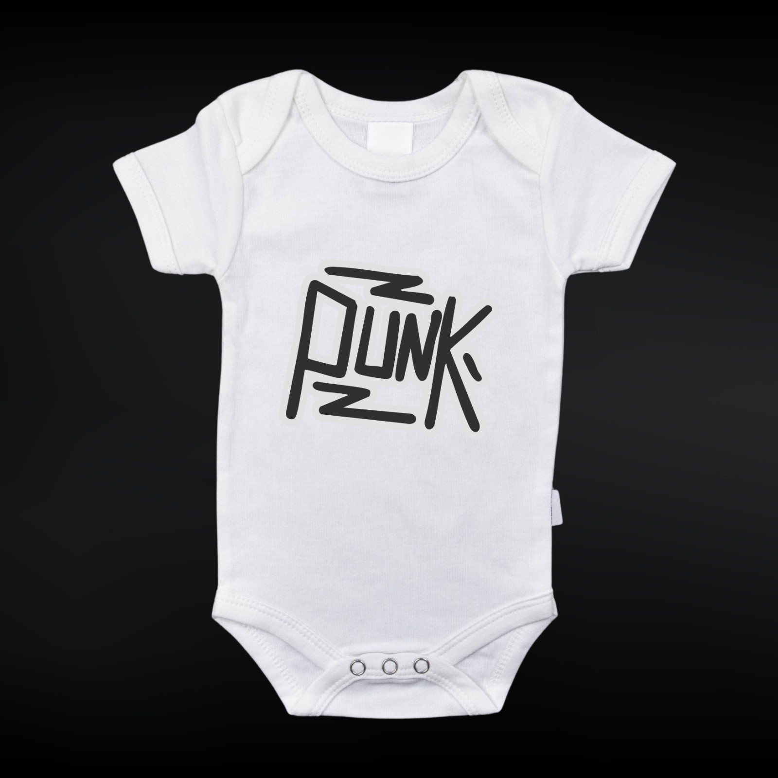 Mono para bebé “PUNK” - Body para bebé gráfico punk alternativo
