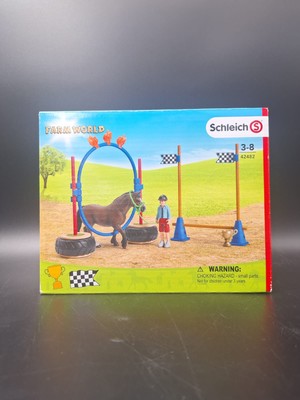 Farm World NEU OVP UNGEÖFFNET Pony Agility Rennen Schleich 42482
