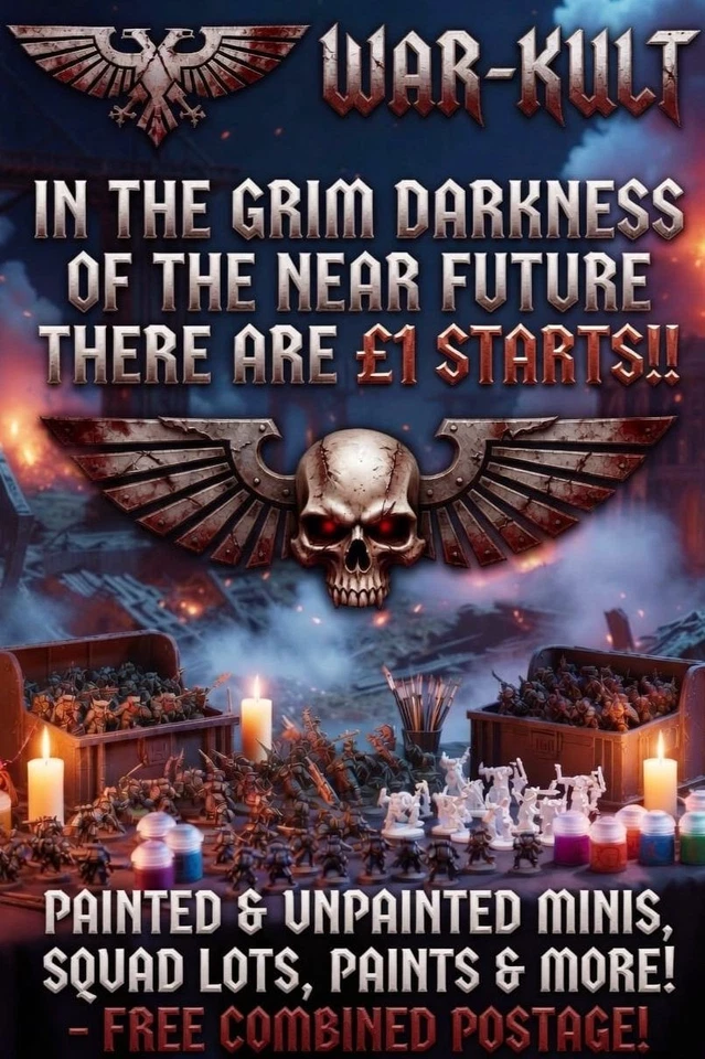 In the Grim Darkness of Ebay Live... £1 Starts Warhammer 40k, AOS & MORE!!!
