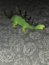 Stegosaurus Toy figure Dinosaur Hard Plastic Toy 10  Long with Squeaker