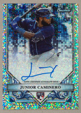 2024 BOWMAN STERLING - JUNIOR CAMINERO - ROOKIE SPECKLE AUTO - RAYS [#03/99]