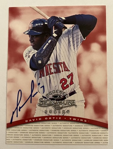 David Ortiz 1997 Panini Donruss Signature card