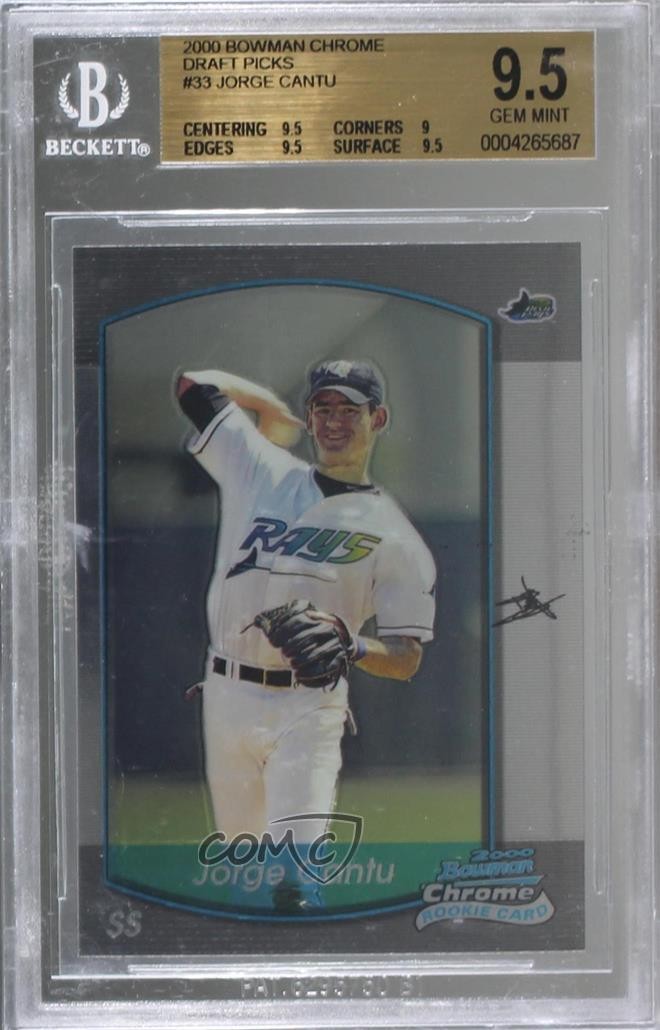 2000 Bowman Chrome Draft Picks & Prospects Jorge Cantu #33 BGS 9.5 GEM MINT 1t4