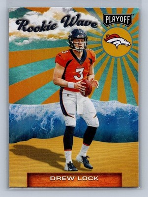 Drew Lock Denver Broncos 2019 Rookie Wave Panini Playoff No. 4