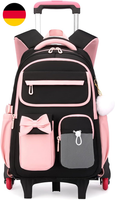 Amythe Schulrucksack MäDchen Mit Rollen, Abnehmbar Schulranzen Trolley | 28L Sch