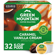Caramel Vanilla Cream, Single-Serve Keurig K-Cup Pods, Flavored Light Roast Coff