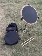 Drum Practice Pad Set 12 Inch Dual-Surface Silent Practice Drum Pad