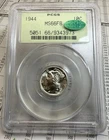 1944 Mercury Dime PCGS & CAC MS66FB Gen 3.0 OGH Slab Holder Full Bands!